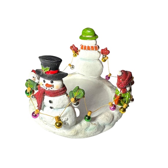 Yankee Candle 1628690 Snowman Large Jar Candle Holder - Picture 2 of 3